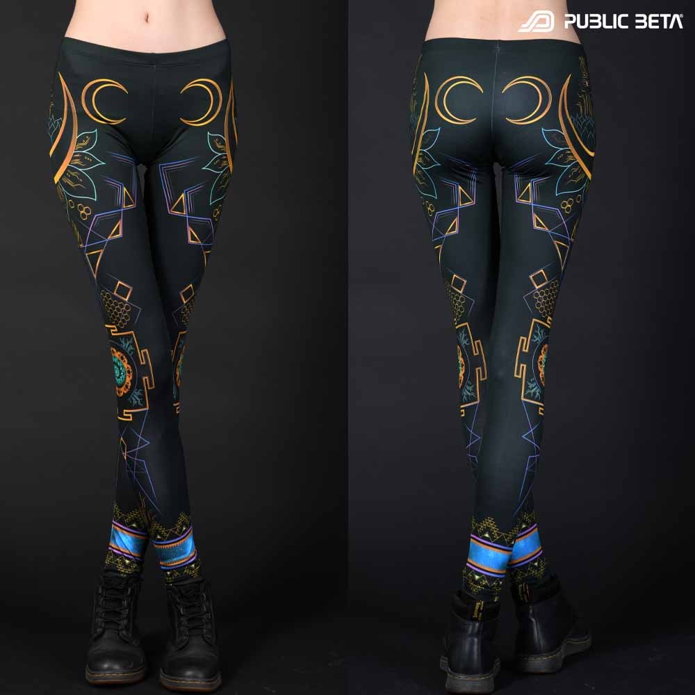 Organic and geometric patterns printed psywear