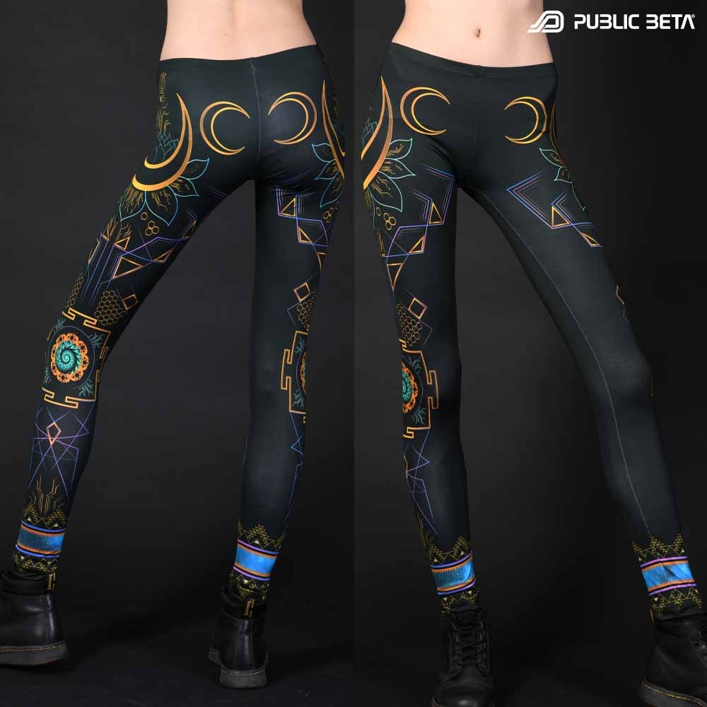 Organic and geometric patterns printed psywear