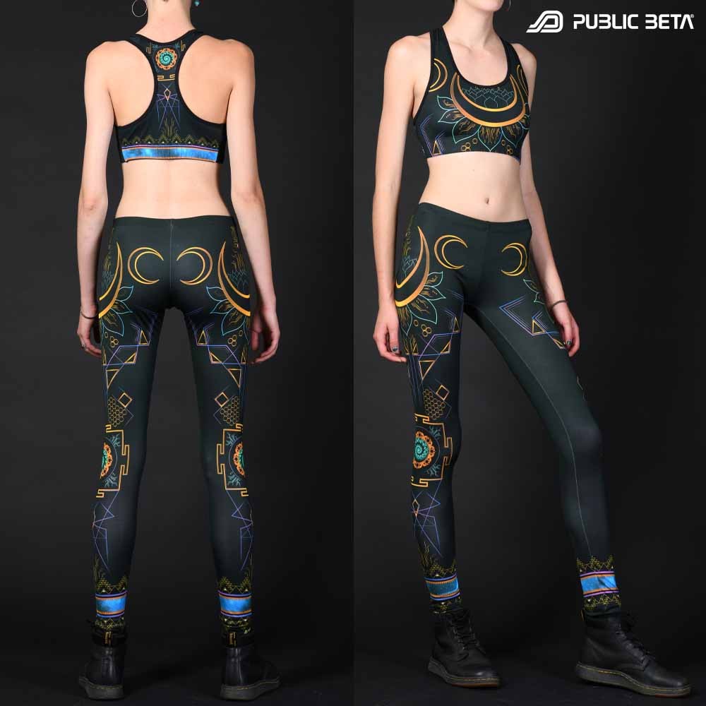 Organic and geometric patterns printed psywear