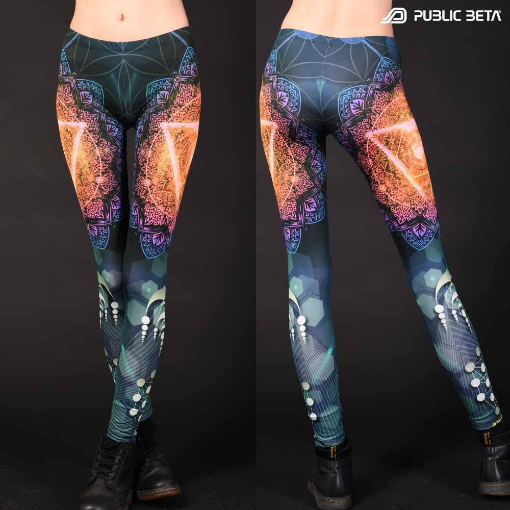 Organic and geometric patterns printed psywear