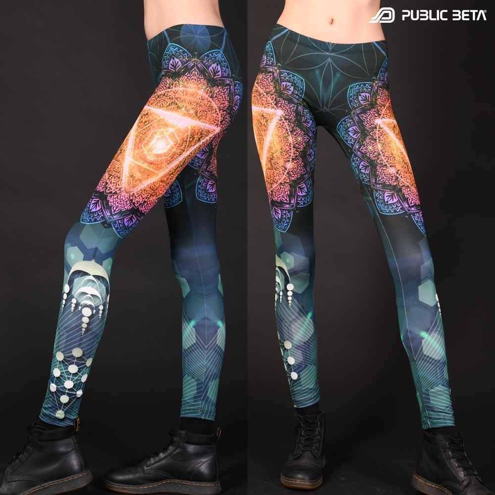 Organic and geometric patterns printed psywear