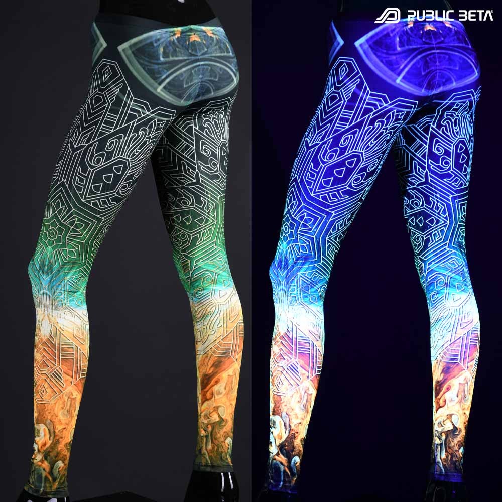 Jupiter Sky D149 Blacklight Art Printed Leggings