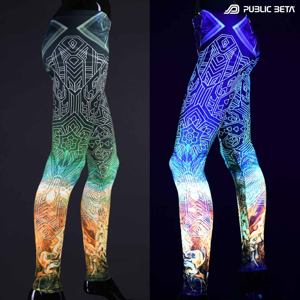 Jupiter Sky D149 Blacklight Art Printed Leggings