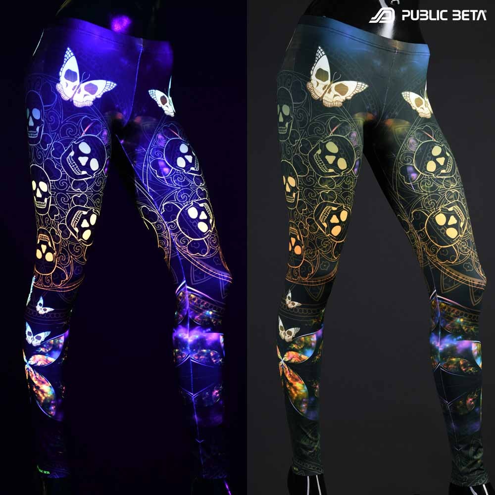 Neon Glow Leggings / Pirate Curse UV D153