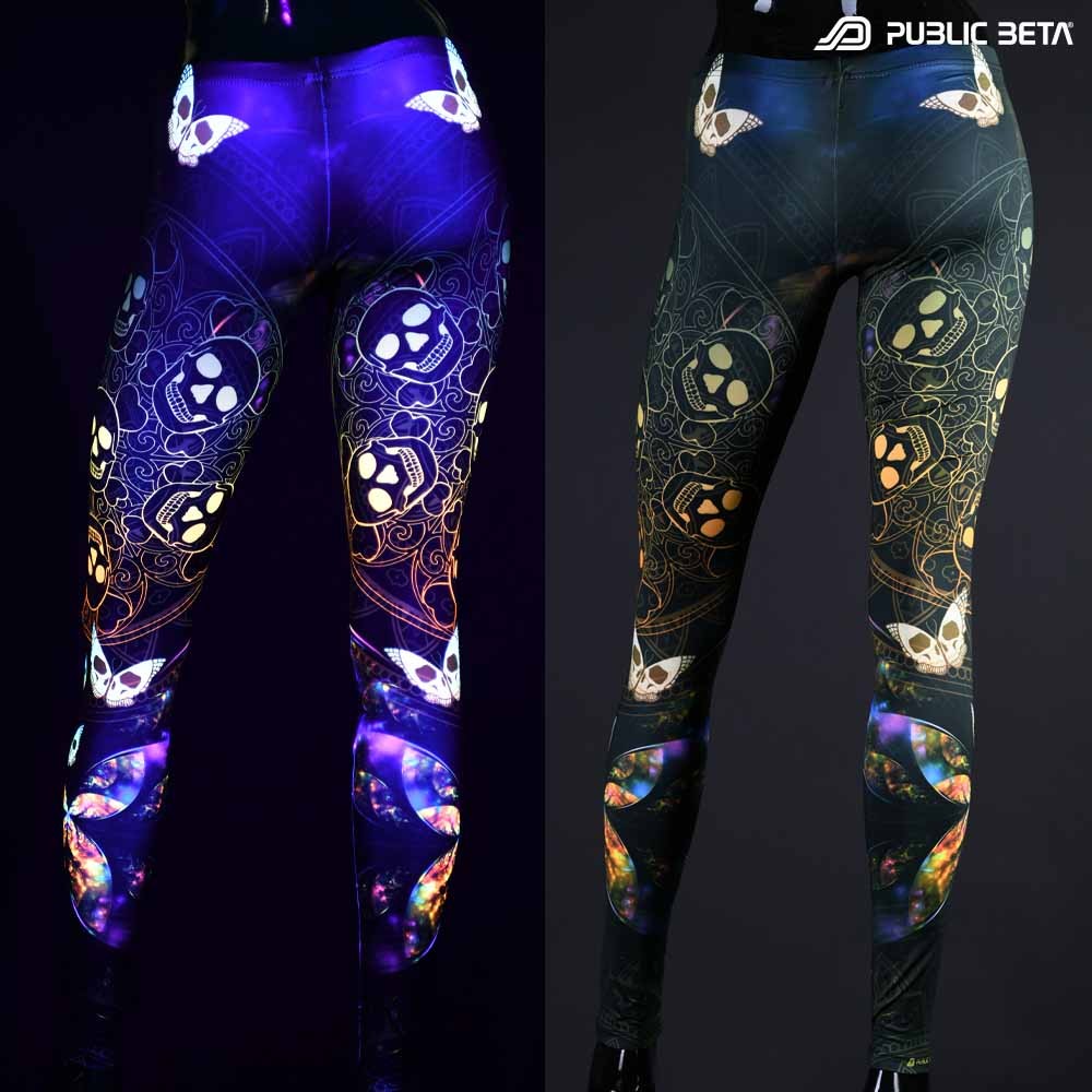 Neon Glow Leggings / Pirate Curse UV D153
