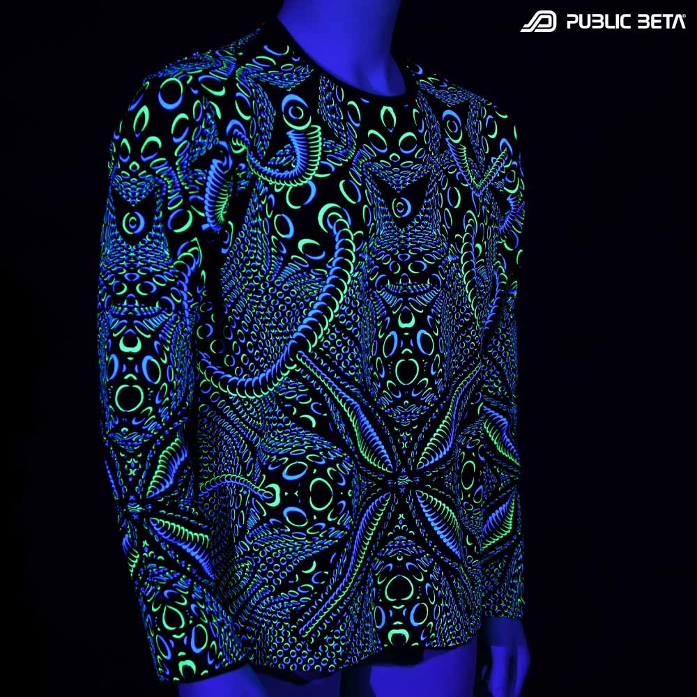 Psytrance Blacklight wear by Public Beta