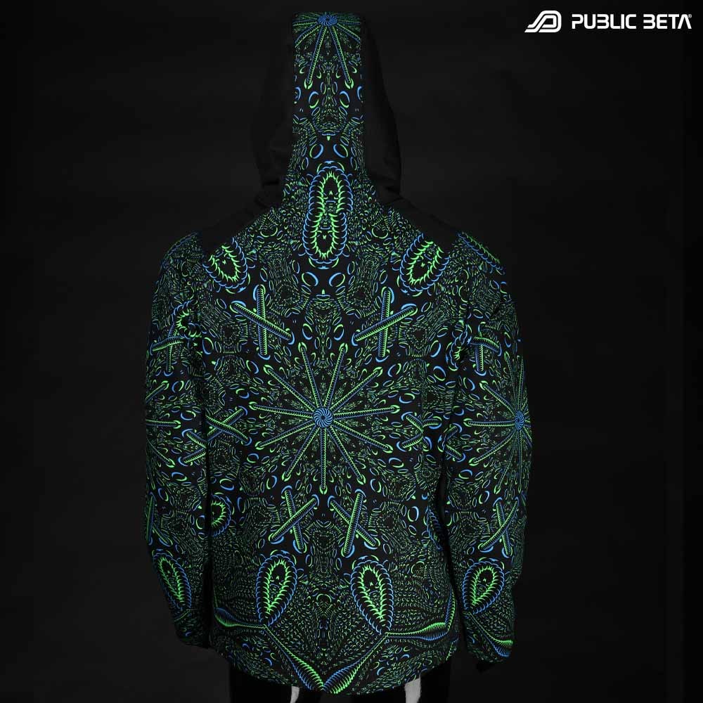 Psycrifise UV D125 Hooded Sweater / Blacklight Psywear