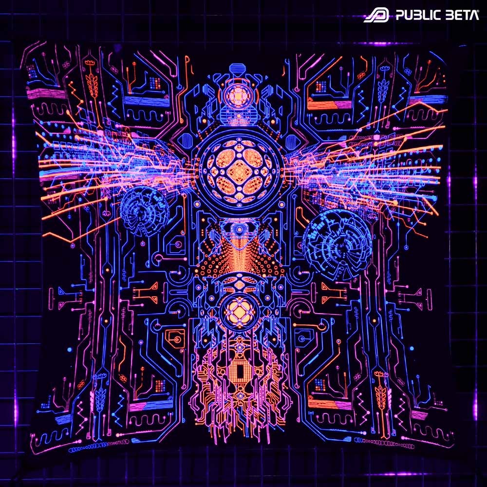 Blacklight Psyart Decoration
