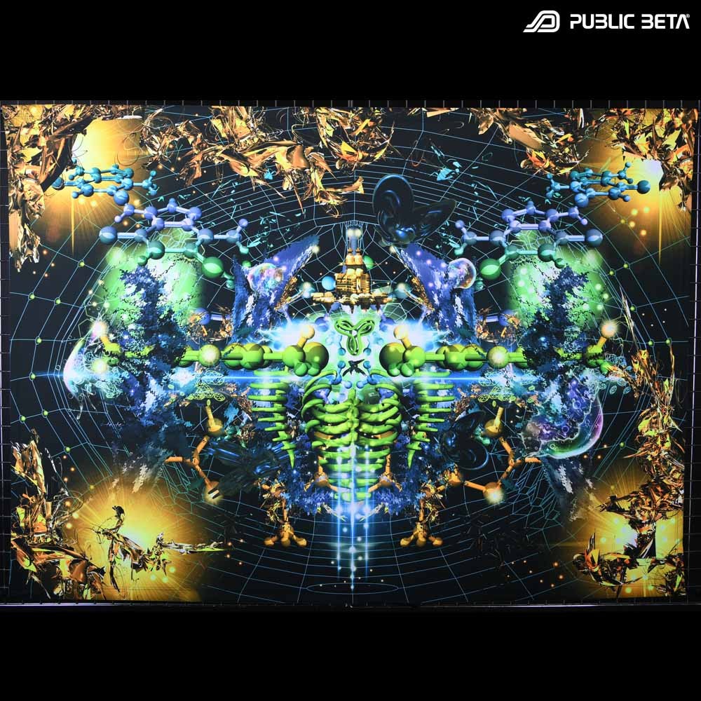 Flux Blacklight Psytrance banner by Public Beta Wear