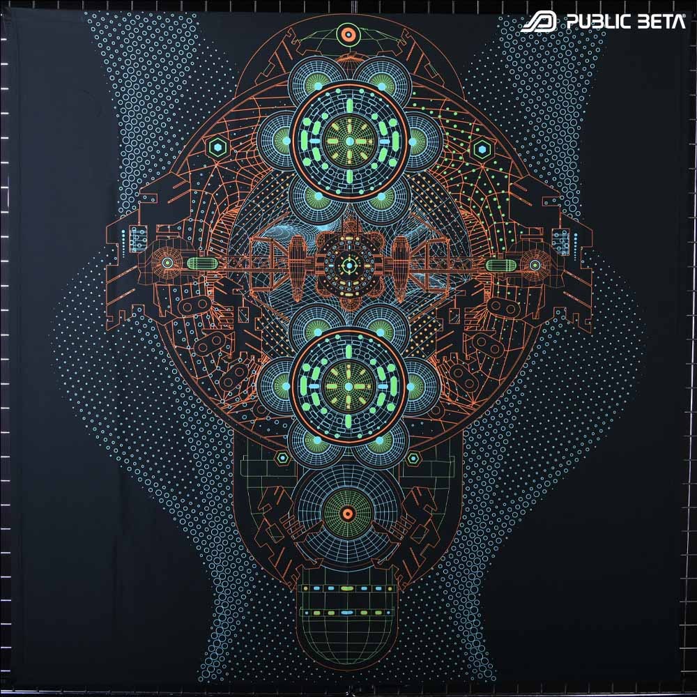 BioSonar - Psytrance Blacklight Deco