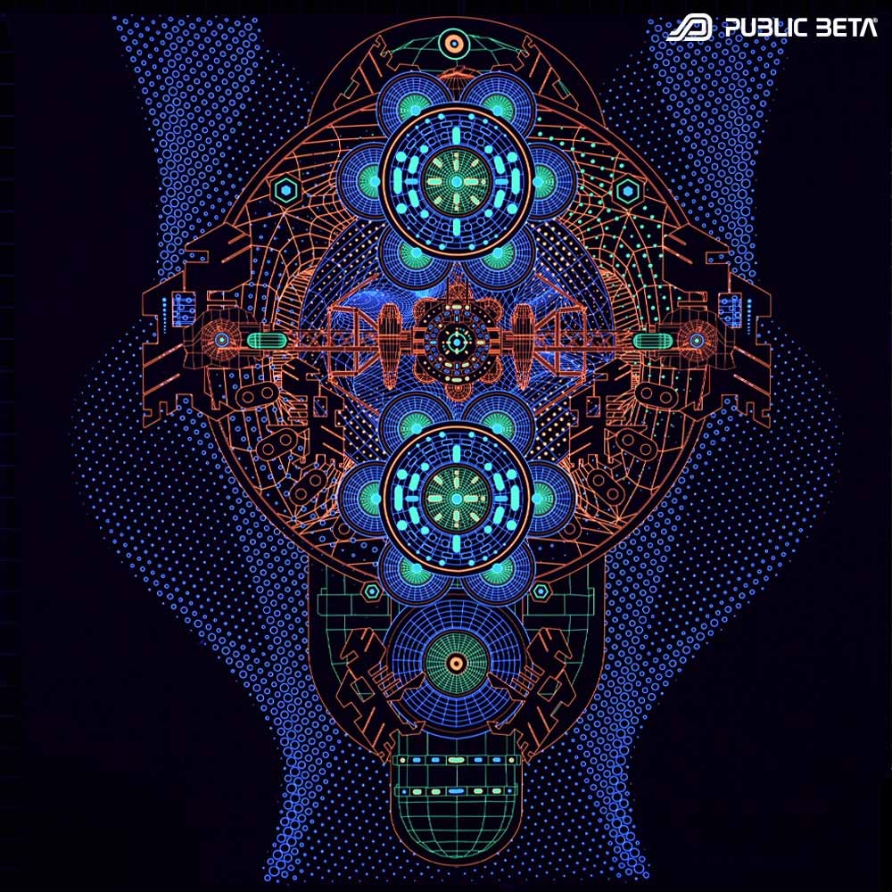 BioSonar - Psytrance Blacklight Deco