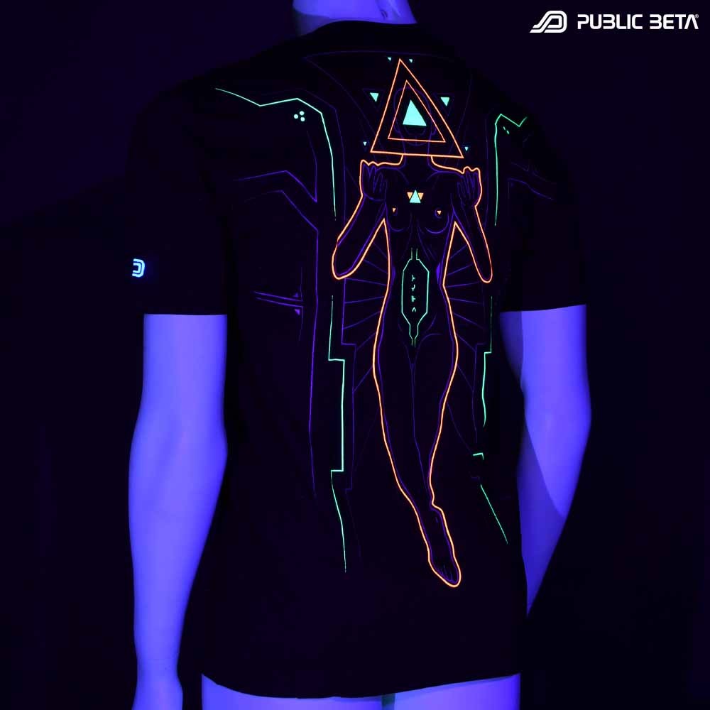 Oracle by Public Beta Wear Blacklight Psytrance T-Shirt