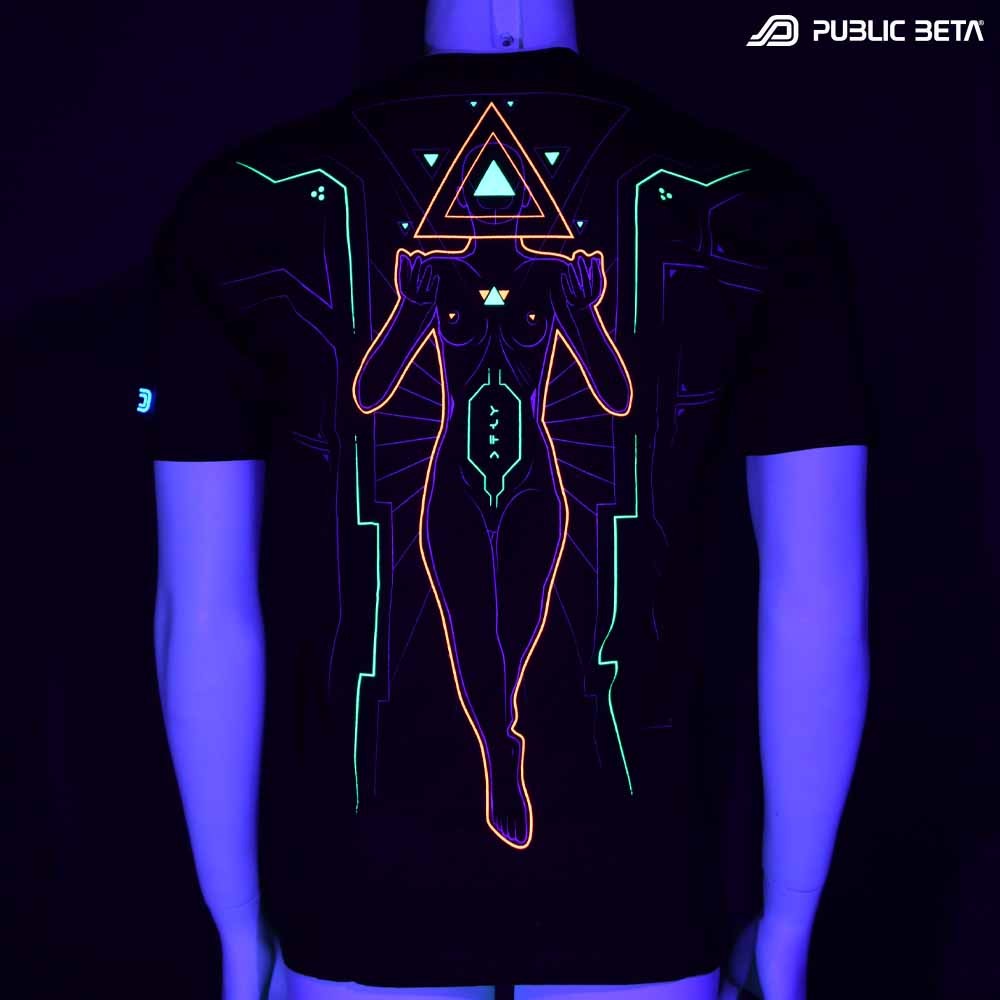 Oracle by Public Beta Wear Blacklight Psytrance T-Shirt