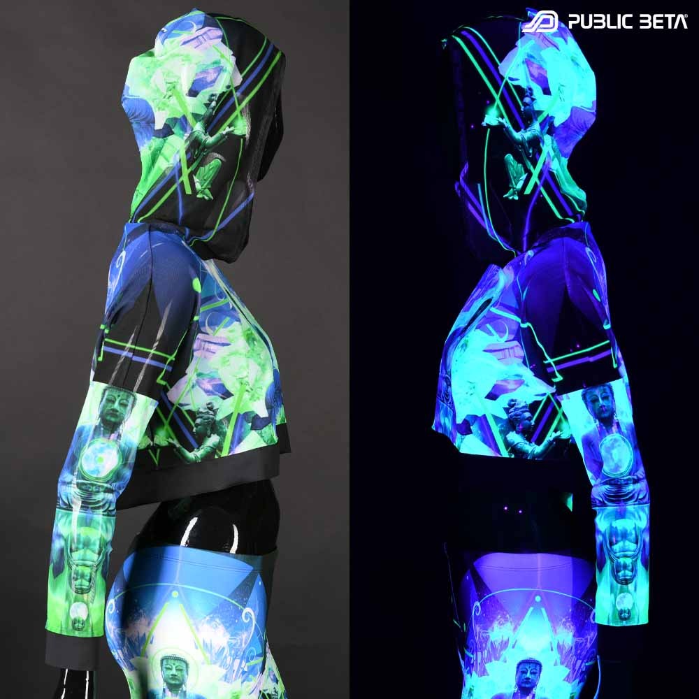 Source Buddha Top by Public Beta Wear Blacklight Psytrance Fashion