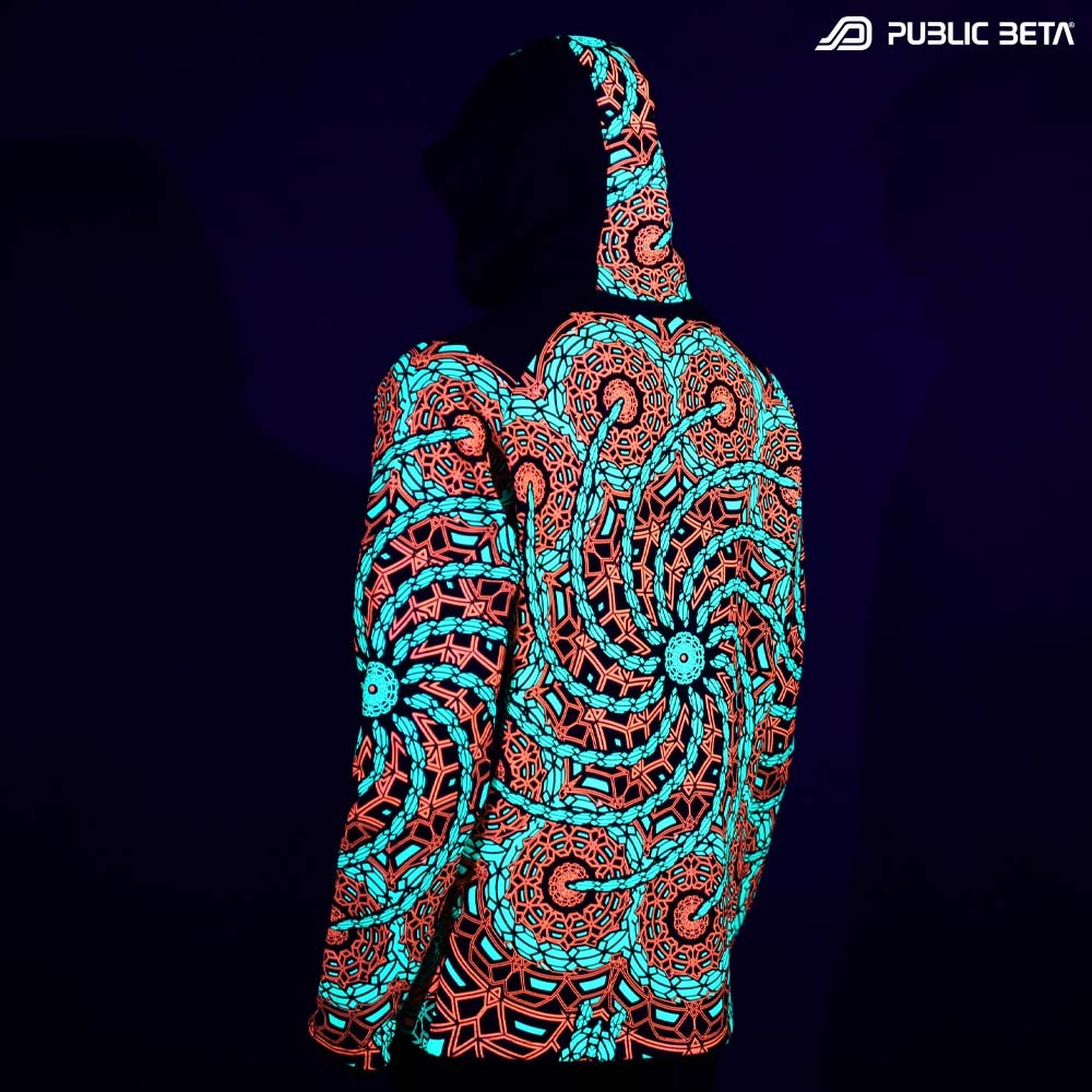 UV Active Psyart Psychedelic Clothing in blacklight