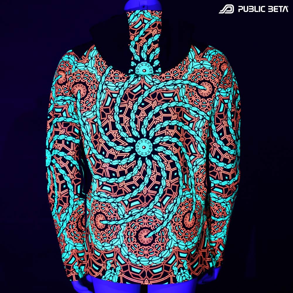 UV Active Psyart Psychedelic Clothing in blacklight