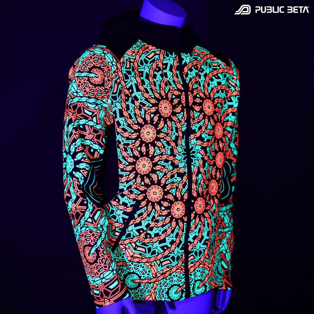 UV Active Psyart Psychedelic Clothing in blacklight
