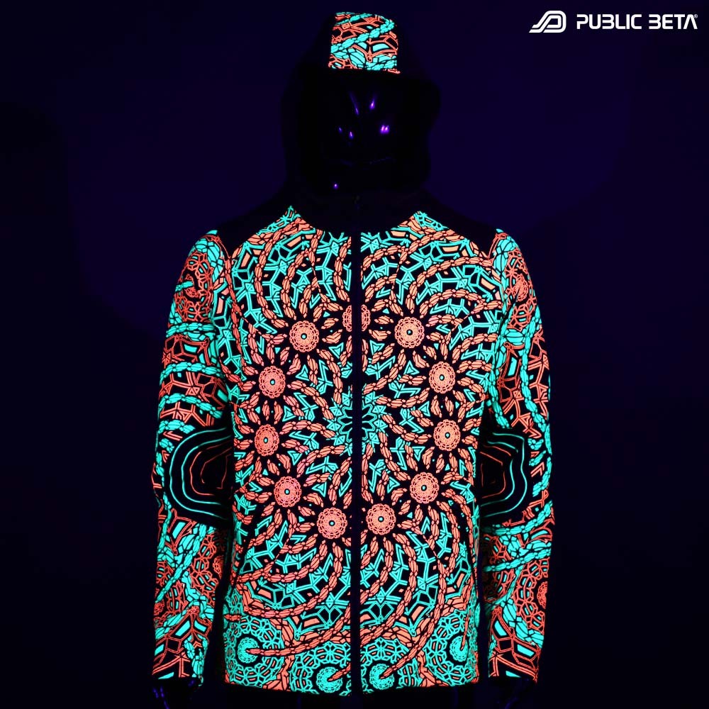 UV Active Psyart Psychedelic Clothing in blacklight