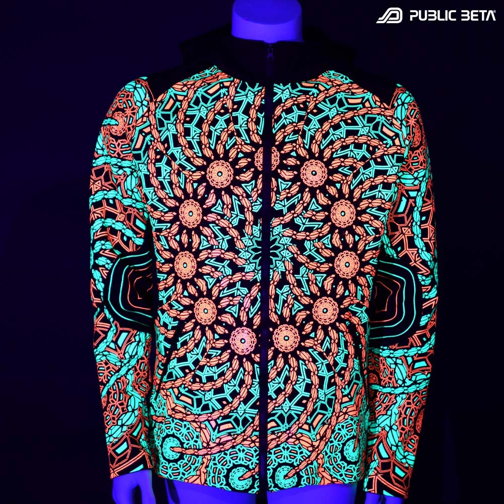 UV Active Psyart Psychedelic Clothing in blacklight