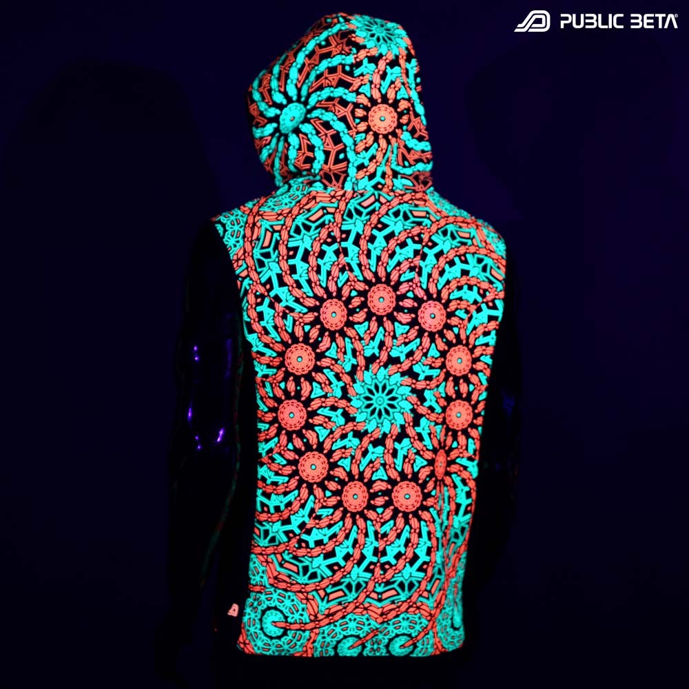 Glow in Blacklight Vest Psytrance wear