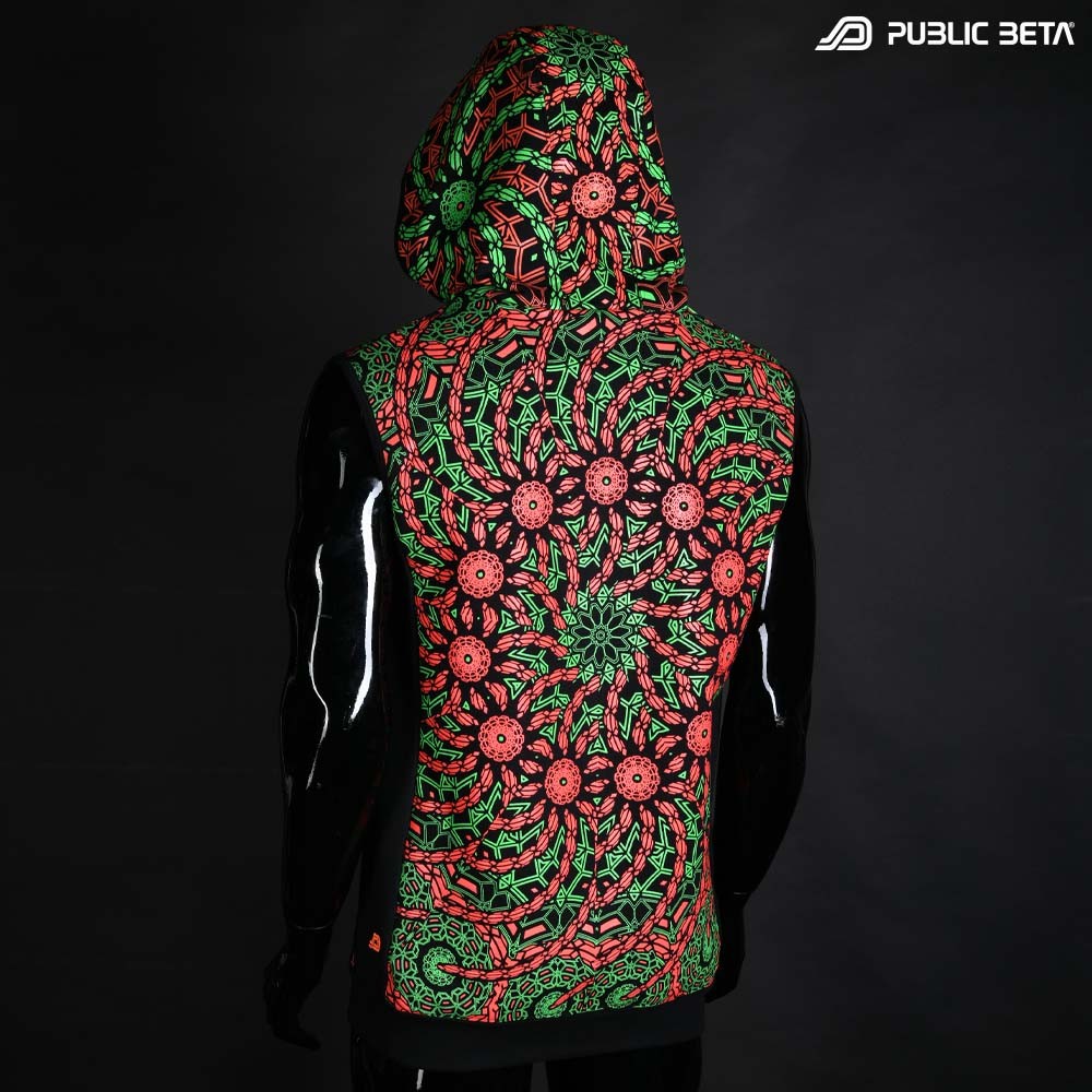 Glow in Blacklight Vest Psytrance wear