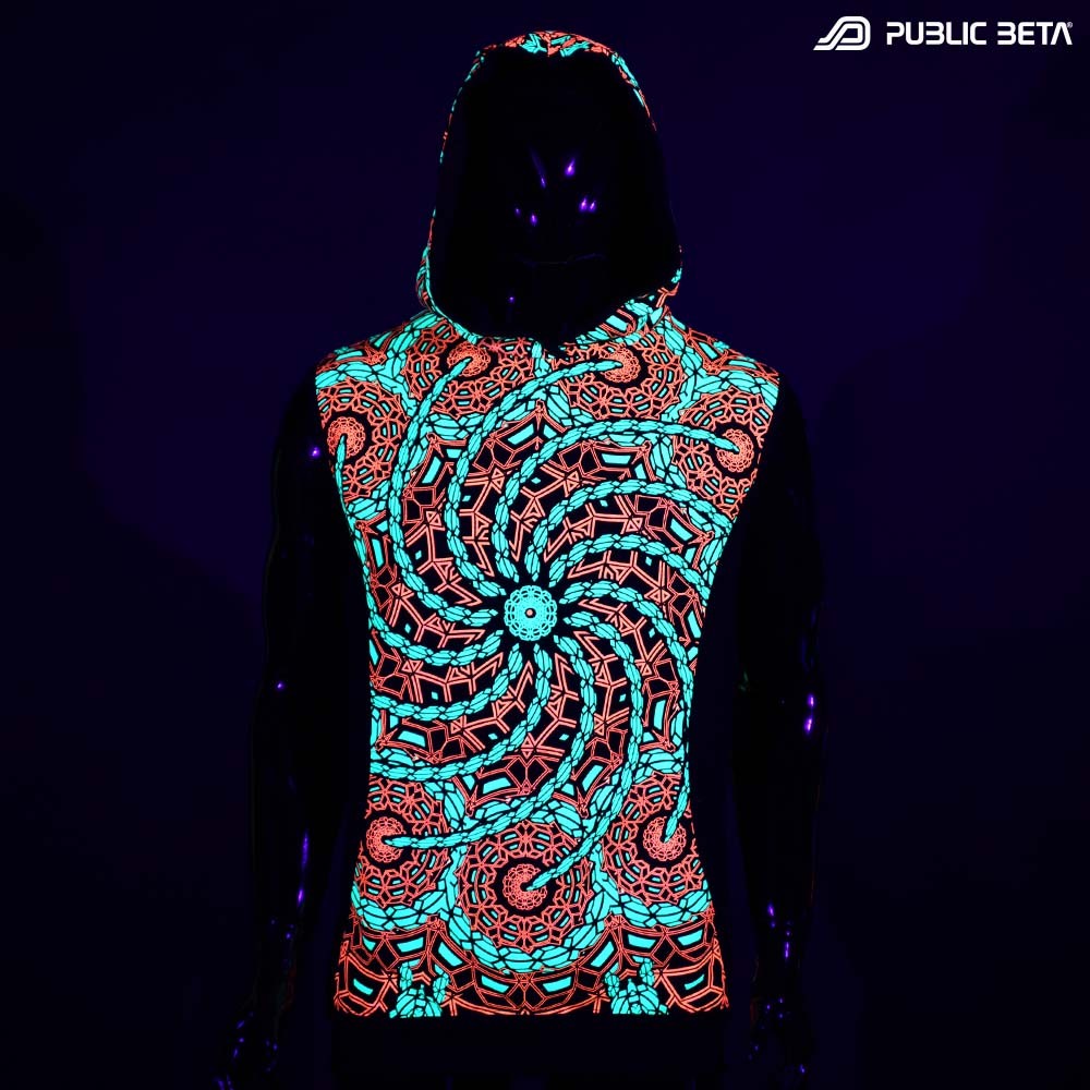 Glow in Blacklight Vest Psytrance wear