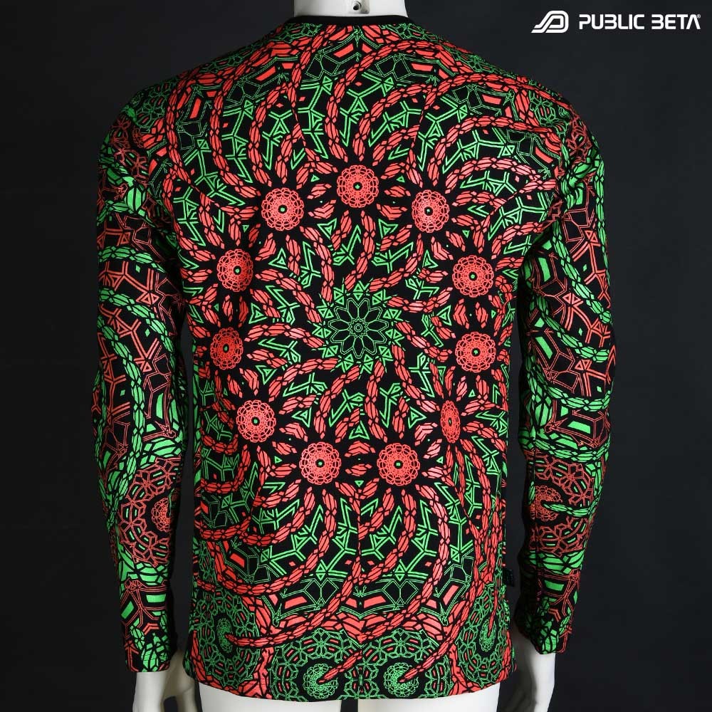 100% Cotton Longsleeve Shirt with UV Active Print