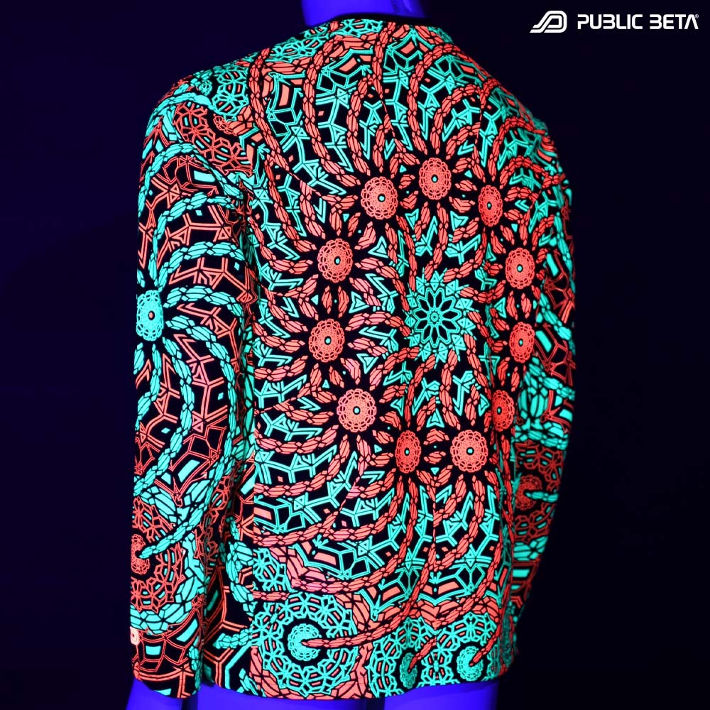 100% Cotton Longsleeve Shirt with UV Active Print