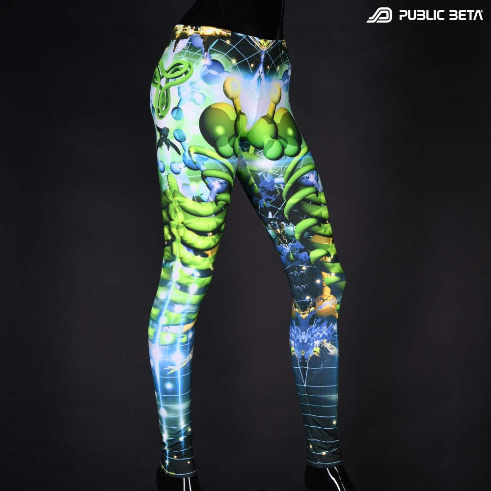 Futuristic , techno alternative fashion leggings