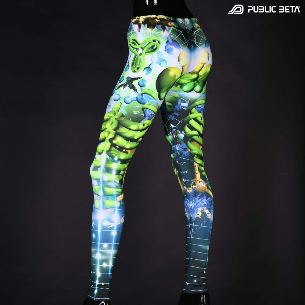 Futuristic , techno alternative fashion leggings