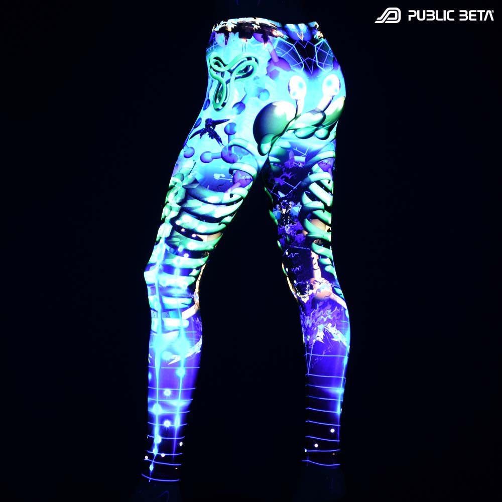 Futuristic , techno alternative fashion leggings