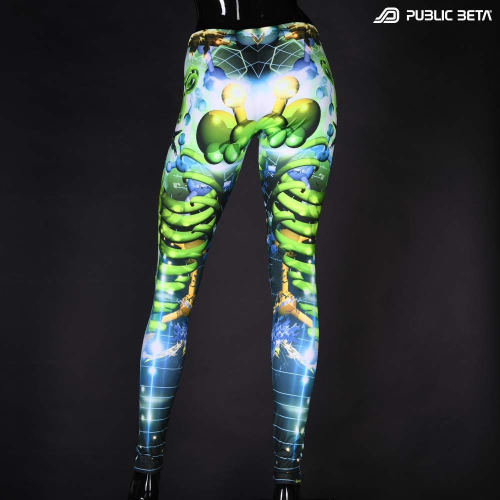 Futuristic , techno alternative fashion leggings