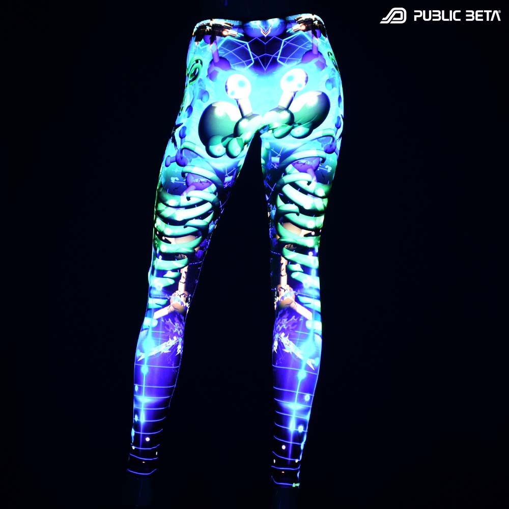 Futuristic , techno alternative fashion leggings