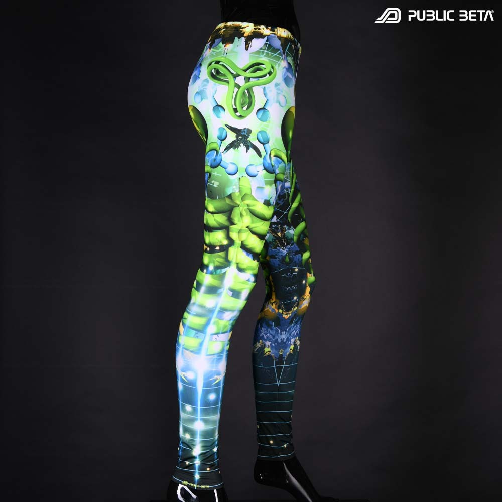Futuristic , techno alternative fashion leggings