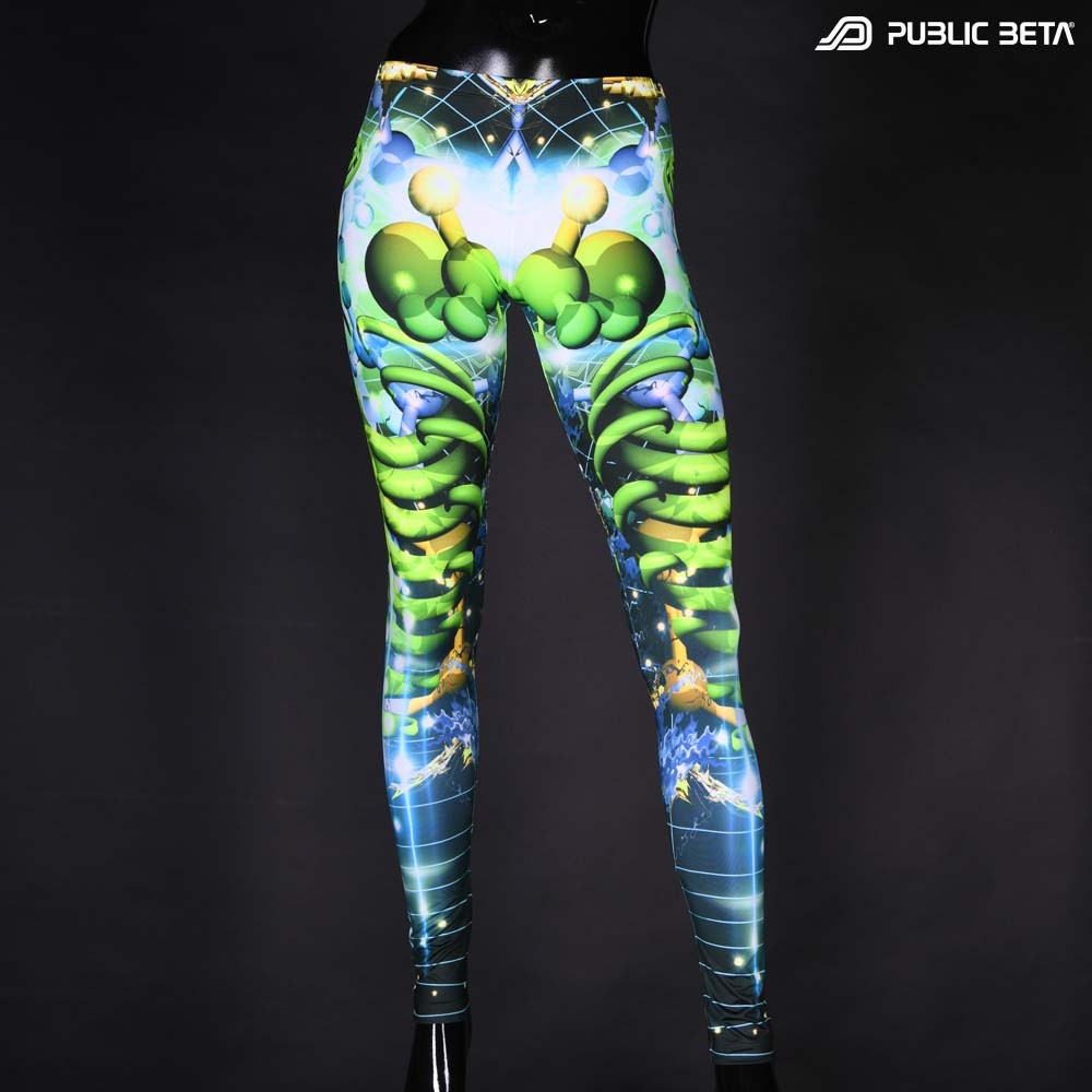 Futuristic , techno alternative fashion leggings