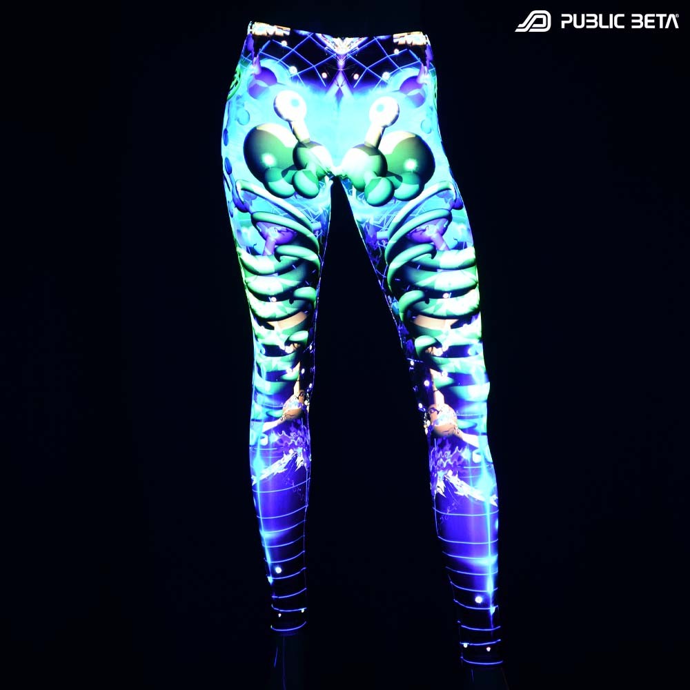 Futuristic , techno alternative fashion leggings