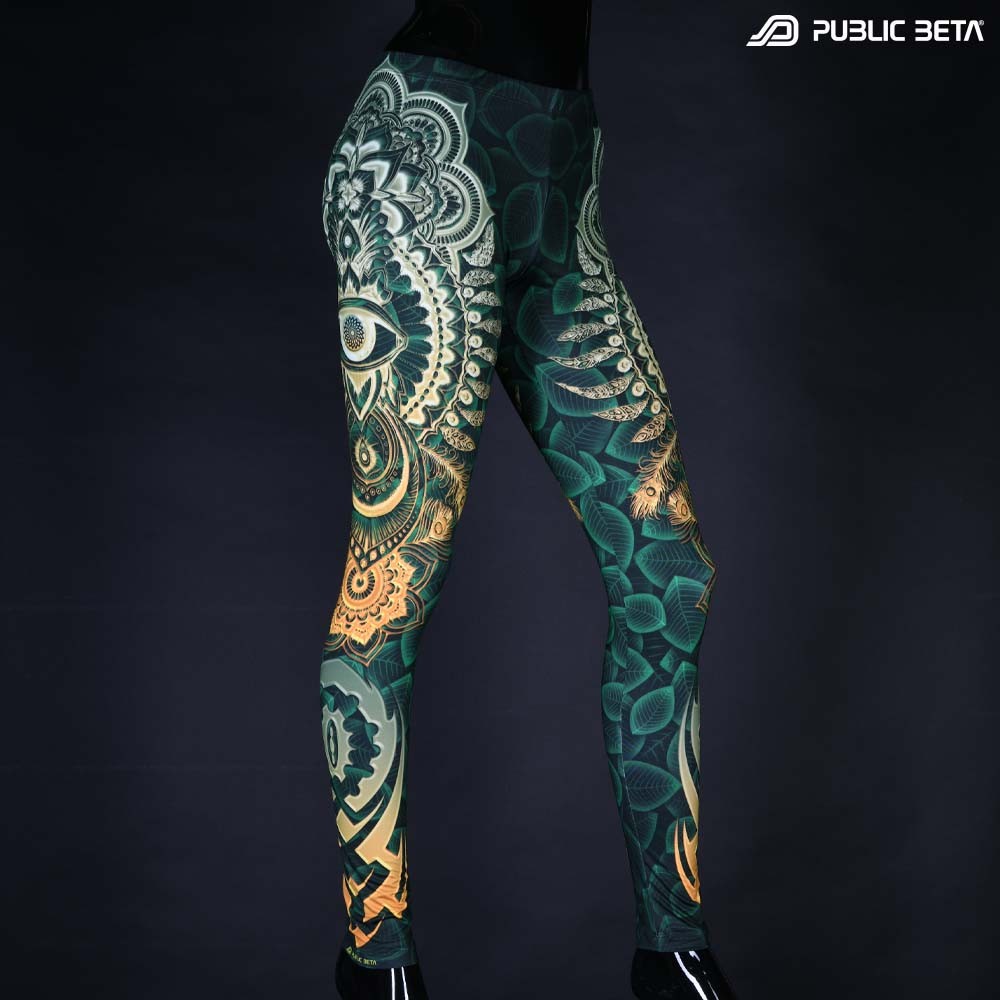 Psychedelic Glow in Blacklight Leggings /CivilEye D129