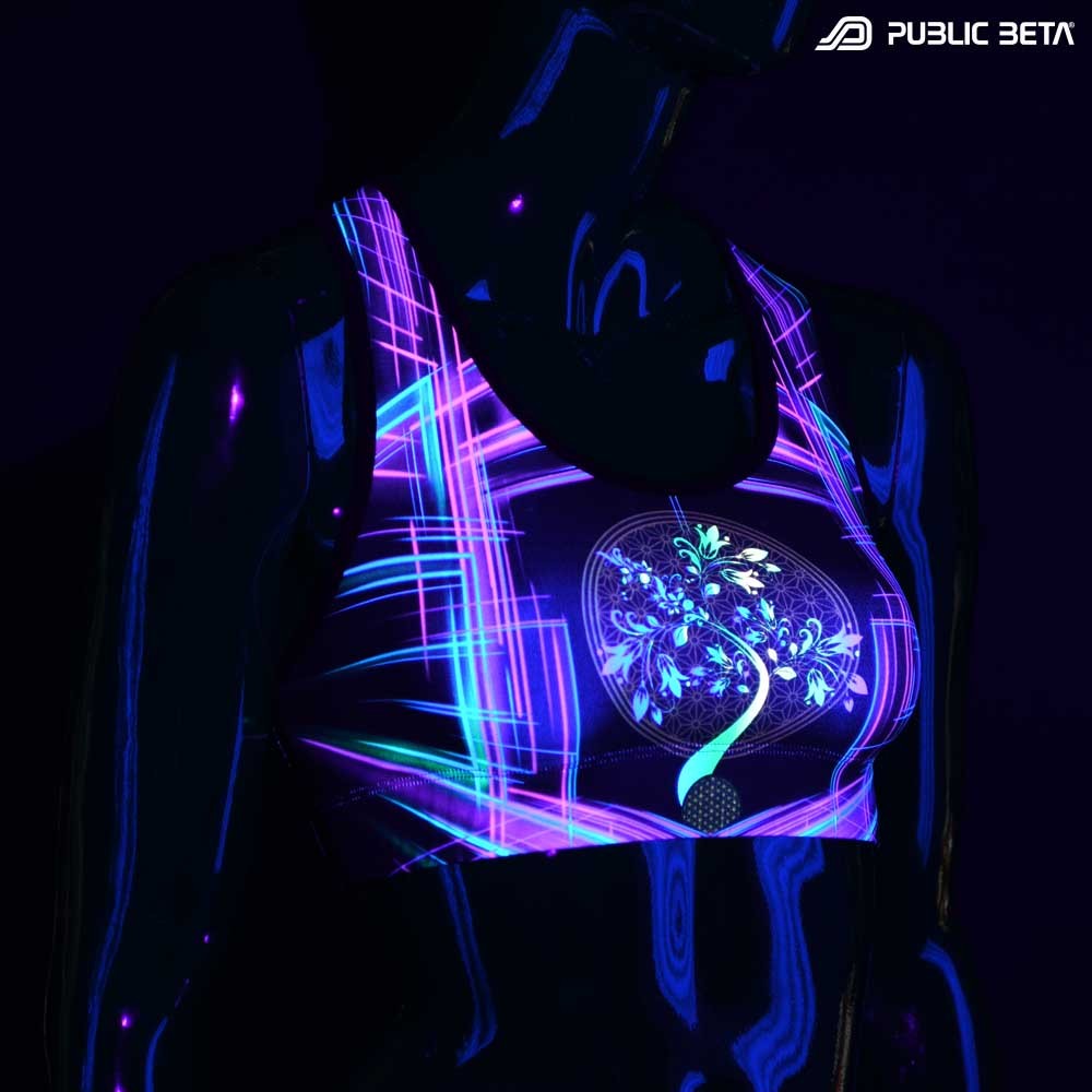 Psychedelc Clothing for Psychedelic Yogis, UV Active prints