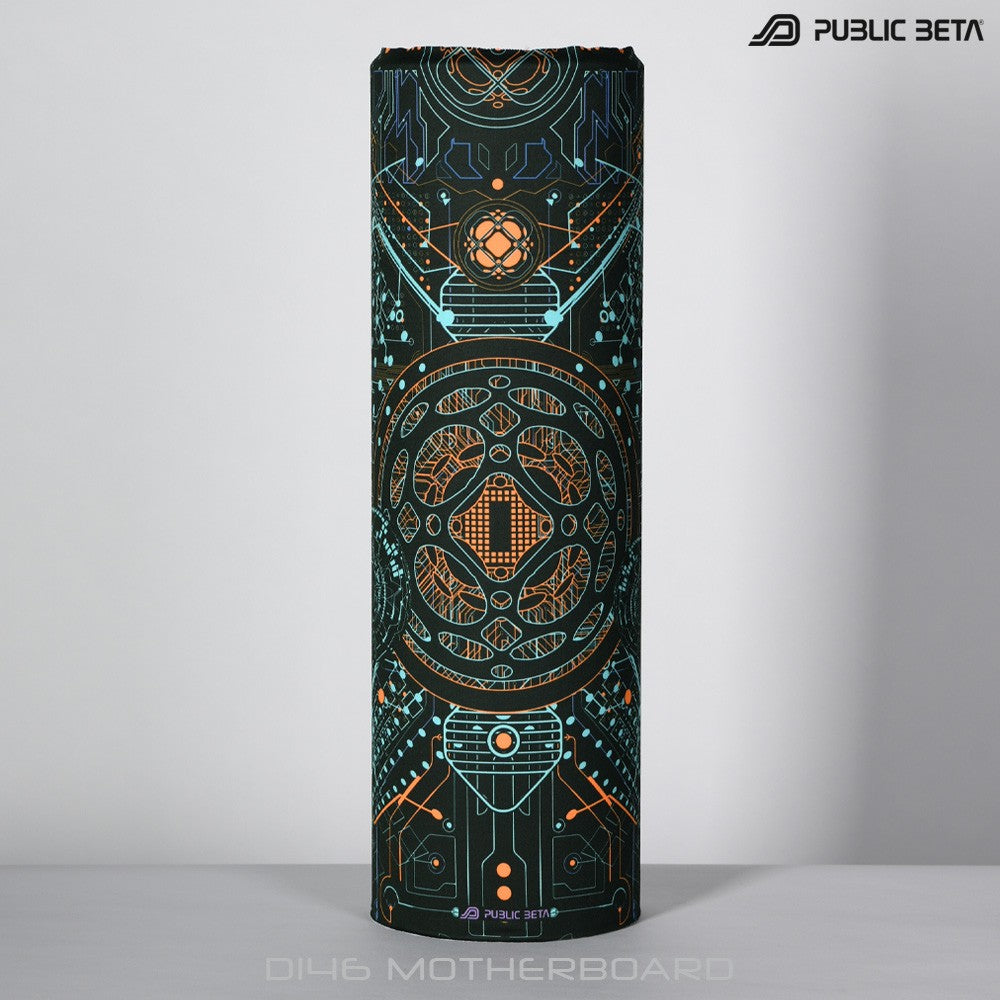 Motherboard Blacklight Psytrance Bandana by Public Beta Wear