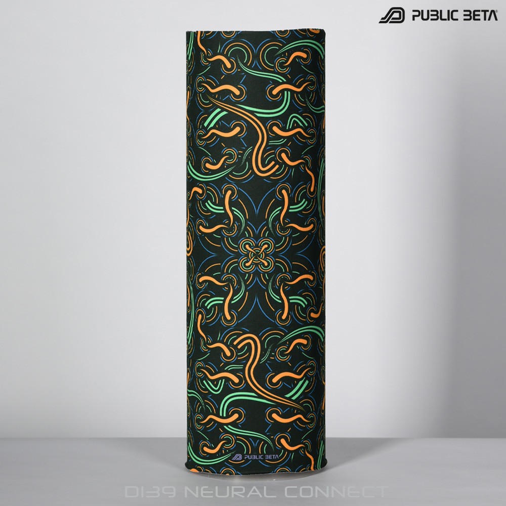 Neural Connect Blacklight Psytrance Bandana by Public Beta Wear