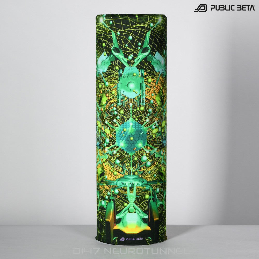 Neurotunnel Blacklight Psytrance Bandana by Public Beta Wear