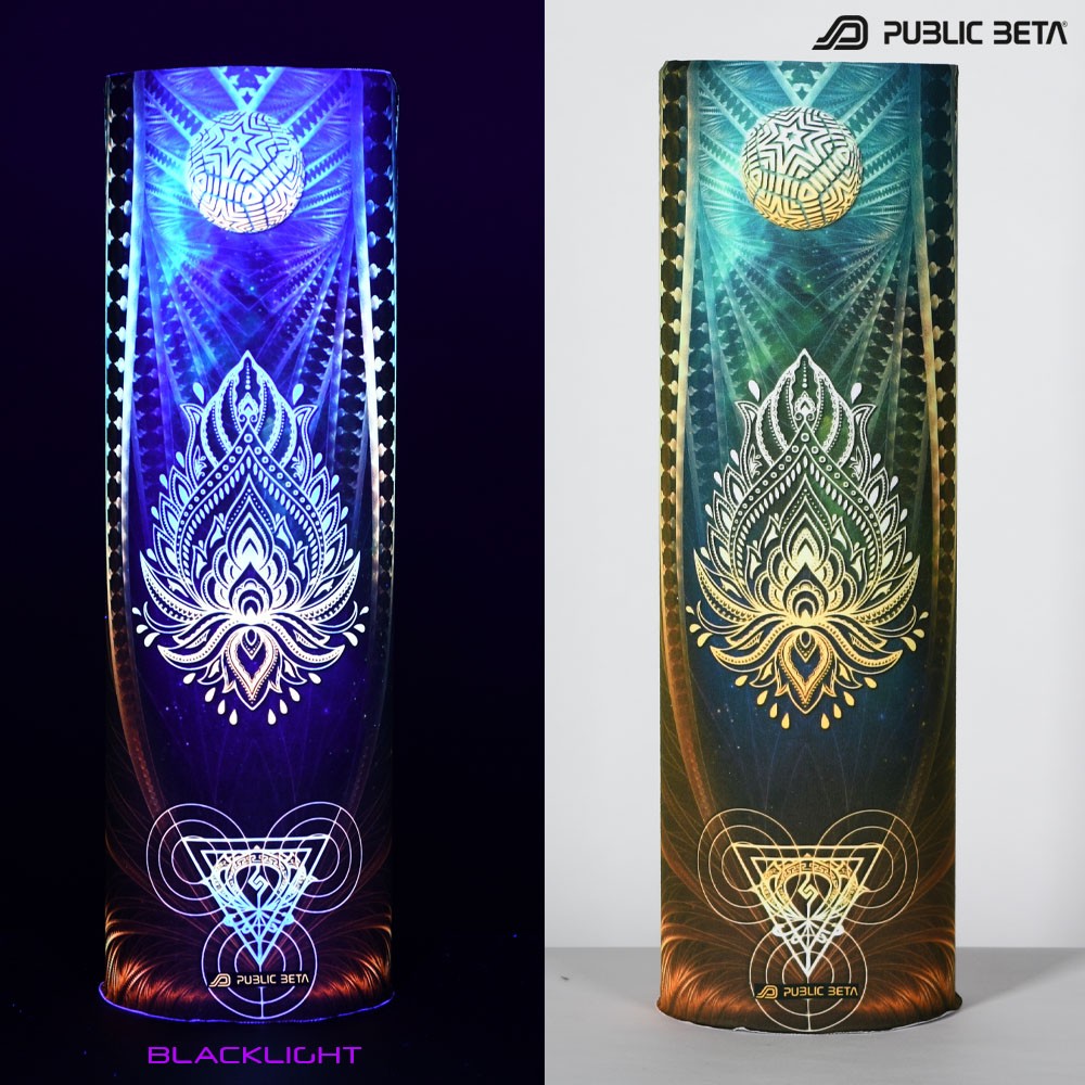 Fractal Star Blacklight Psytrance Bandana by Public Beta Wear