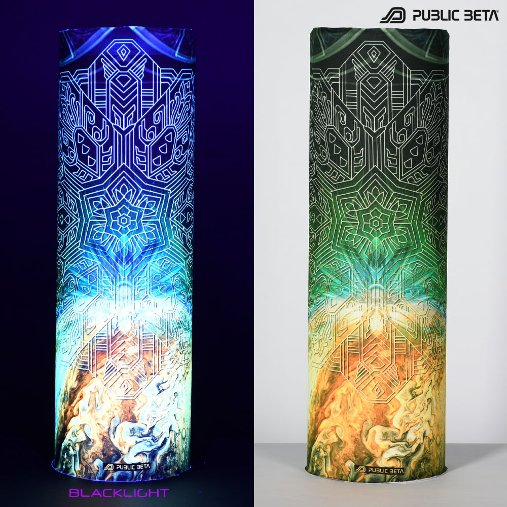 Jupiter Sky Blacklight Psytrance Bandana by Public Beta Wear