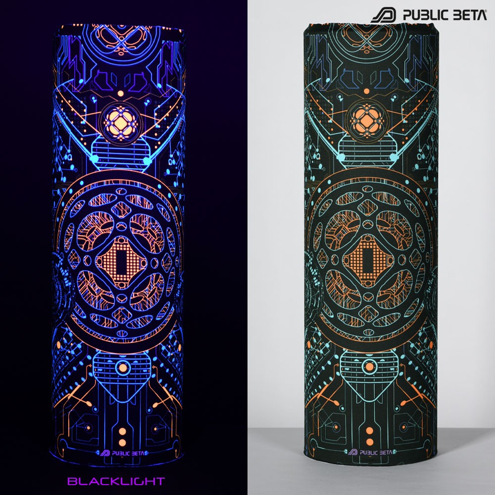 Motherboard Blacklight Psytrance Bandana by Public Beta Wear