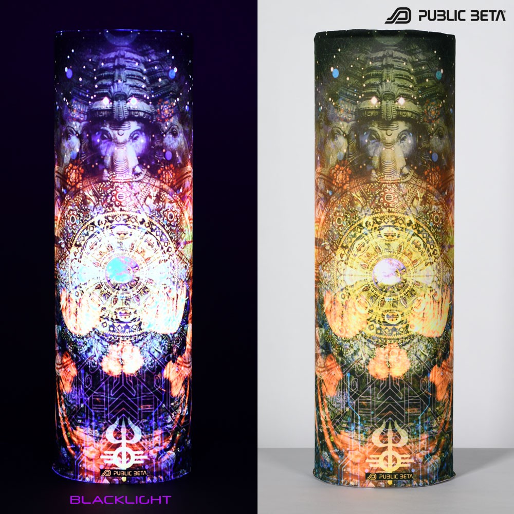 Glow in Blacklight Tube Bandana / Face Mask / Toxic UV D152