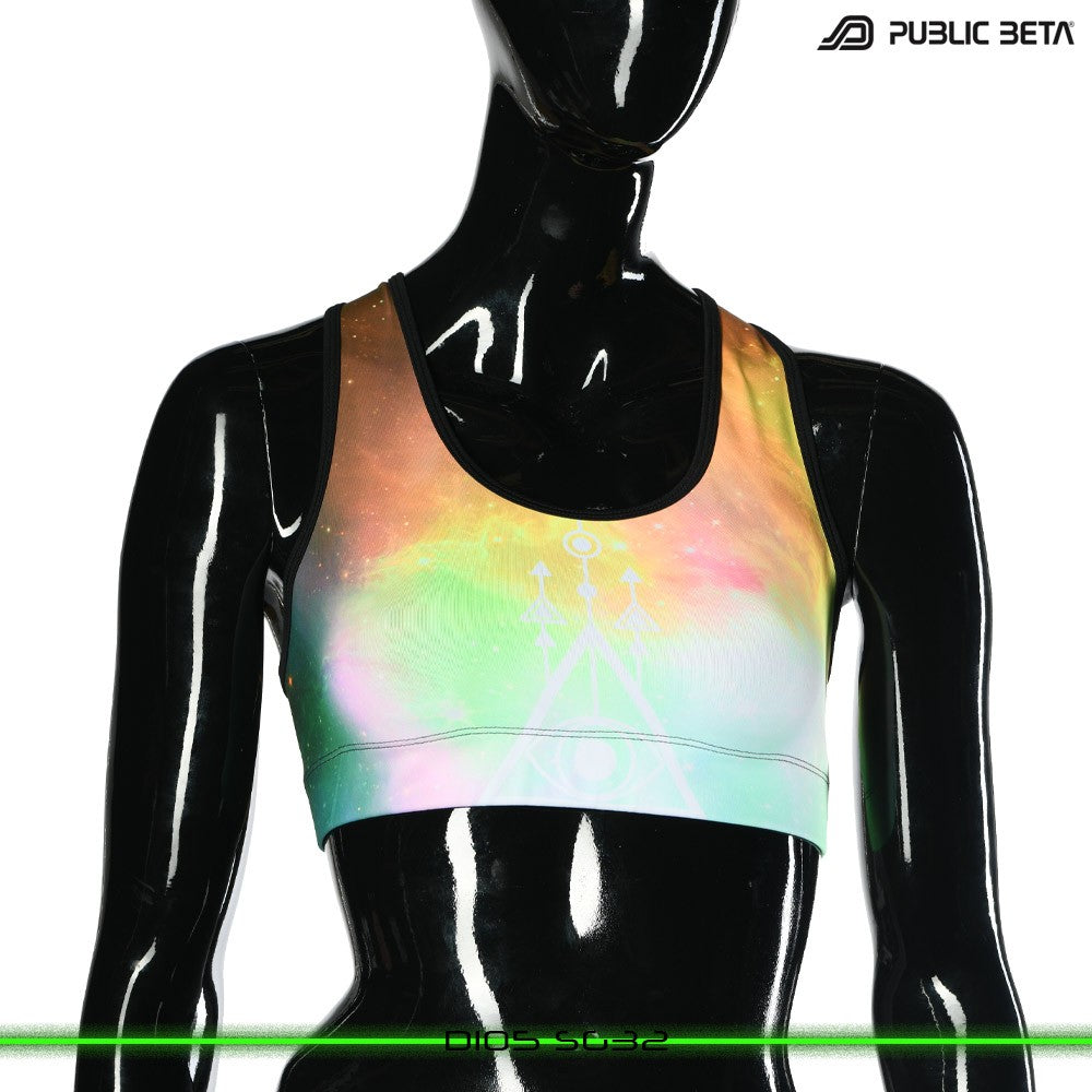SG 32 Psychedelc Clothing for Psychedelic Yogis, UV Active prints by Public Beta Wear