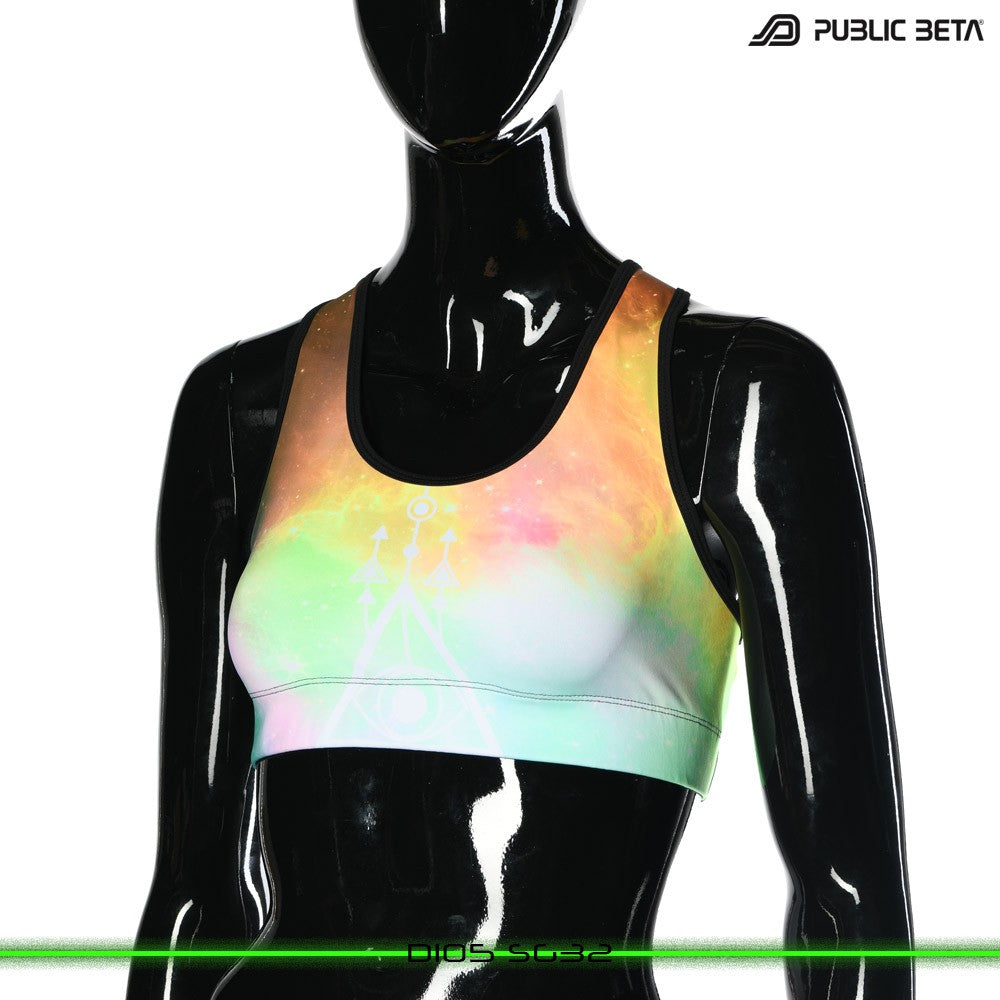 SG 32 Psychedelc Clothing for Psychedelic Yogis, UV Active prints by Public Beta Wear
