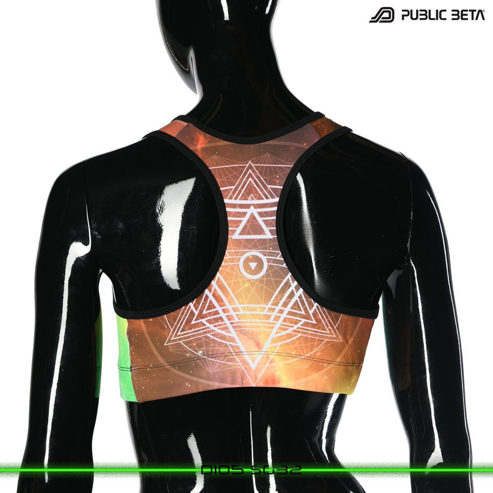 SG 32 Psychedelc Clothing for Psychedelic Yogis, UV Active prints by Public Beta Wear