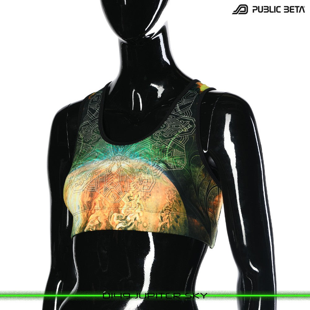 Jupiter Sky Psychedelc Clothing for Psychedelic Yogis, UV Active prints by Public Beta Wear