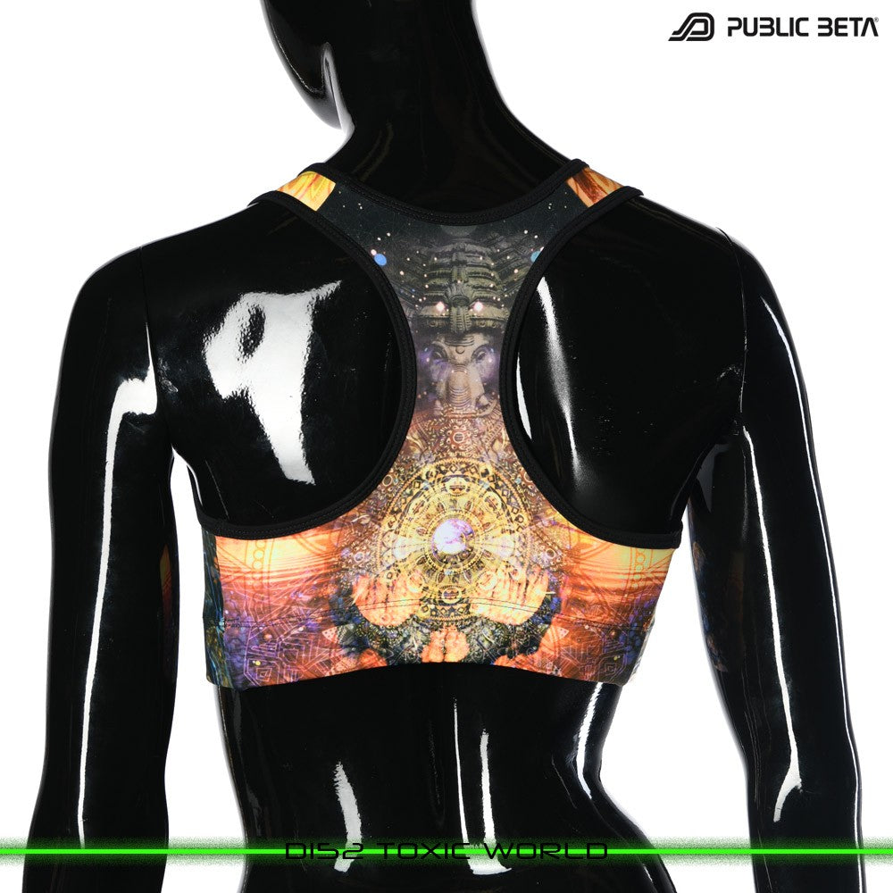 Toxic World Psychedelc Clothing for Psychedelic Yogis, UV Active prints by Public Beta Wear